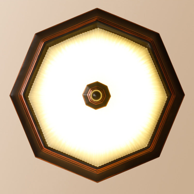 Glazen zwarte inbouwlamp Bowl LED Traditionele inbouw plafondverlichtingsarmatuur