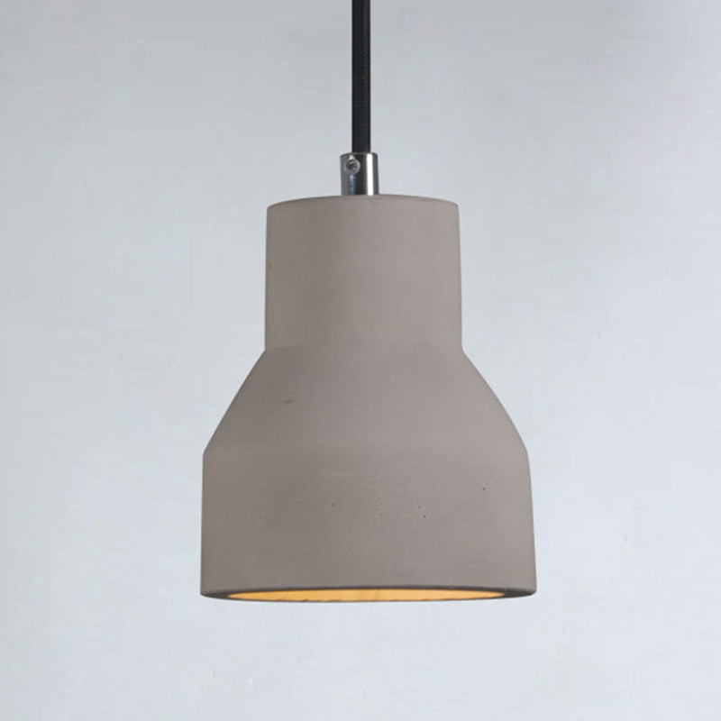 Grijs bel cement hangend lichtende Noordse stijl 1 lichte restaurant plafond hanger lamp