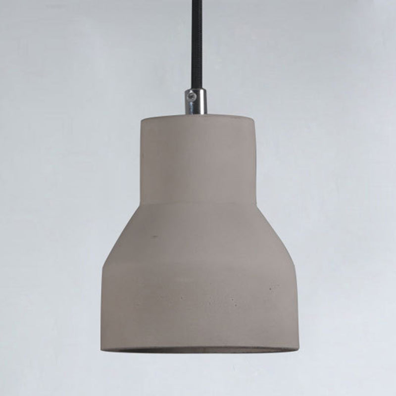 Grijs bel cement hangend lichtende Noordse stijl 1 lichte restaurant plafond hanger lamp