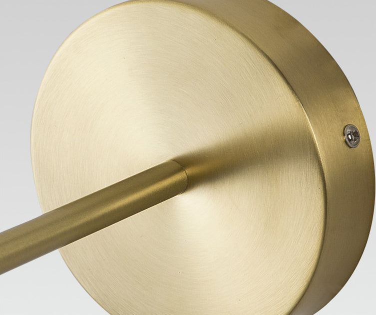 Modern Globe Glass Sconce Light Single Light Metal Wall Lamp in Gold for Dining Room