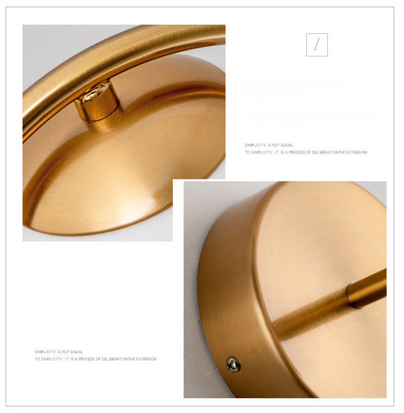 White Glass Globe Wall Light 1 Light Modern Minimalist Sconce Light for Study Living Room