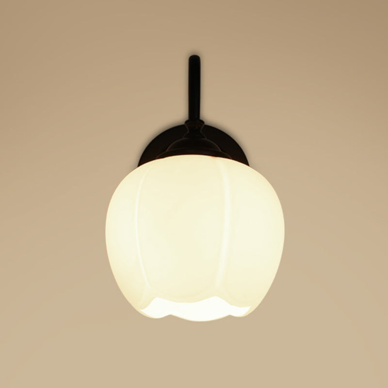 Gooseneck Wall Light Sconce Industrial Style Glass 1 Light Sconces