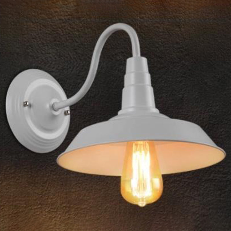 Warehouse Shade Metal Wall Light Fixture American Industrial Style 1 Light Sconces