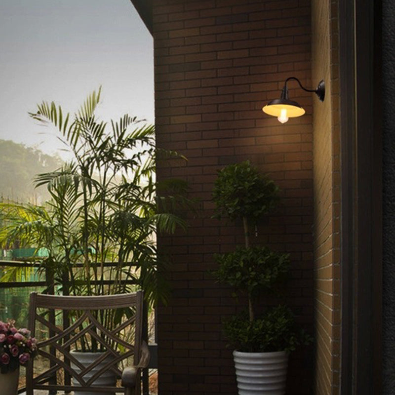 Warehouse Shade Metal Wall Light Fixture American Industrial Style 1 Light Sconces