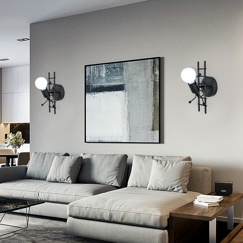 American Style Industrial Wall Light Sconce Metal 1 Light Sconces