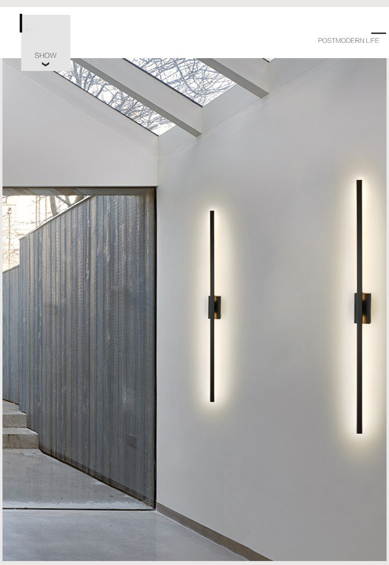 Fixes d'éclairage de vanité linéaire de style minimaliste postmoderne Applique de vanité en aluminium