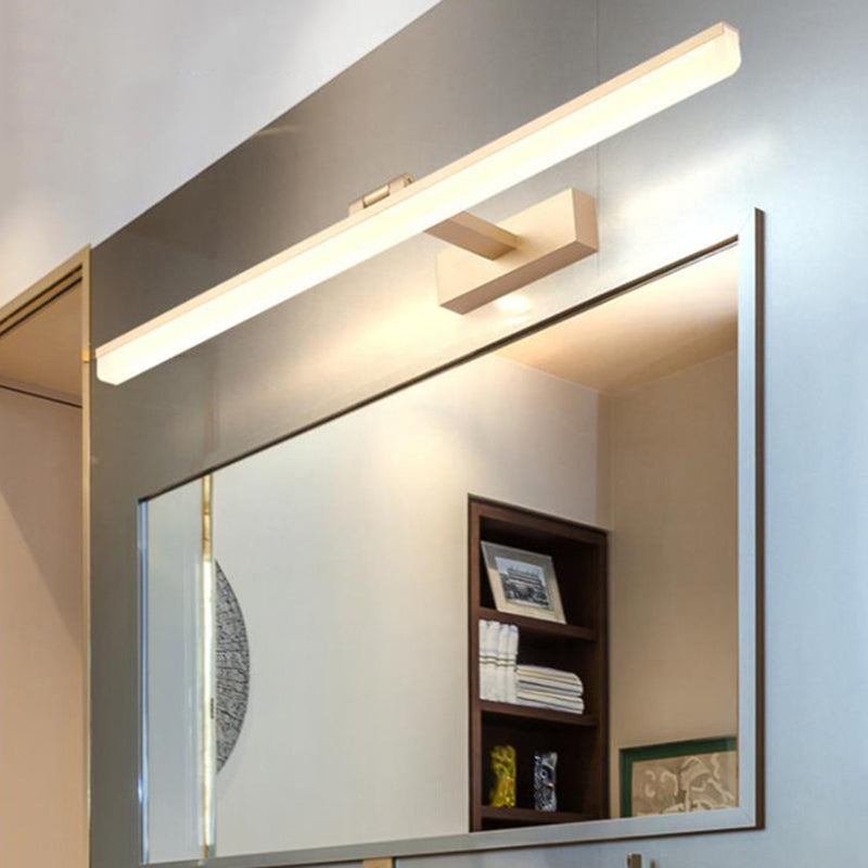 Linear Vanity Lighting Fixtures Modern Minimalist Style Plastic Vanity Lights