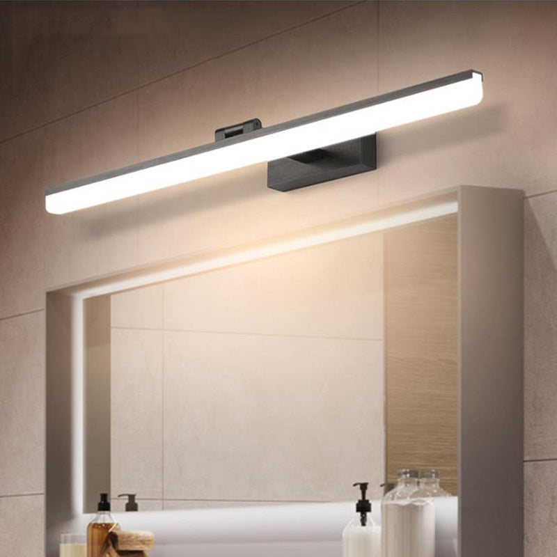 Linear Vanity Lighting Fixtures Modern Minimalist Style Plastic Vanity Lights