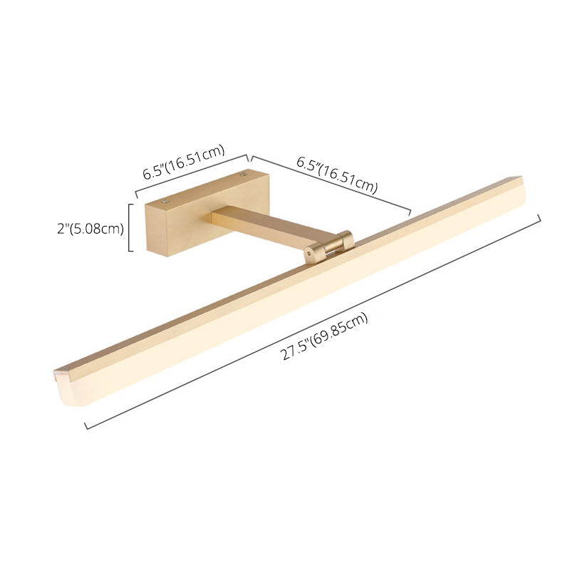 Linear Vanity Lighting Fixtures Modern Minimalist Style Plastic Vanity Lights