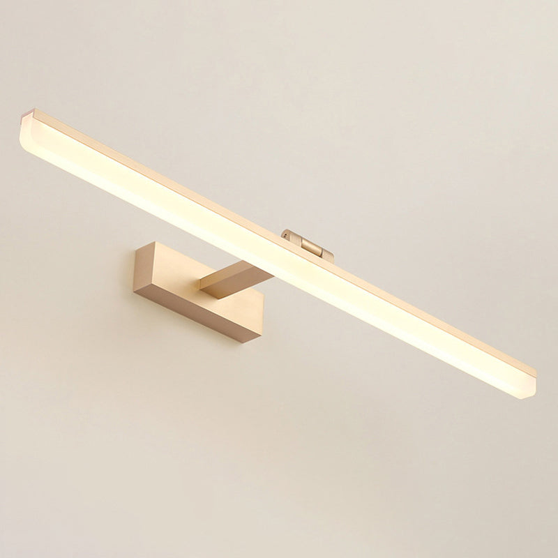 Linear Vanity Lighting Fixtures Modern Minimalist Style Plastic Vanity Lights