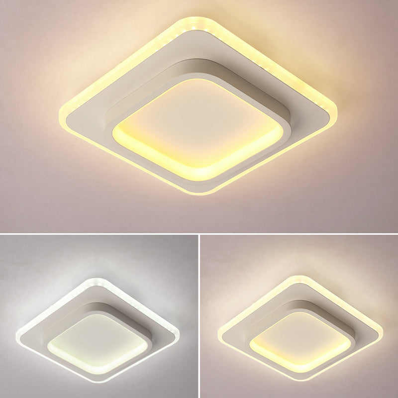 Nordic Style Flush Mount Ceiling Lamp Geometric Shape LED Flush Mount Lighting for Bedroom