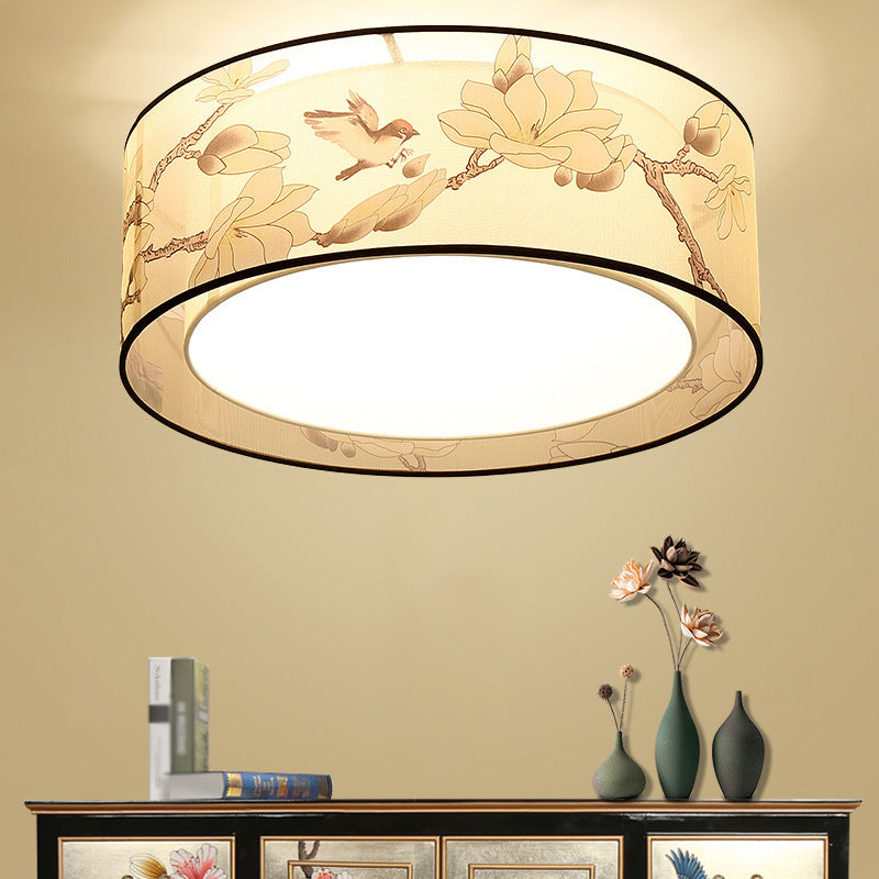 Stof vierkante inbouwverlichting moderne stijl beige inbouw plafondlamp