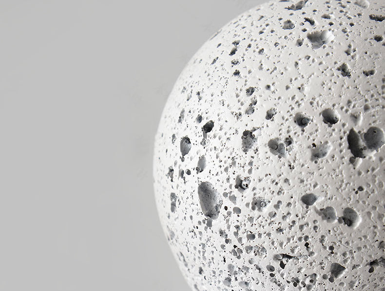 Forma sferica 1 lampada a sospensione leggera moderna lampada sospesa in cemento per soggiorno