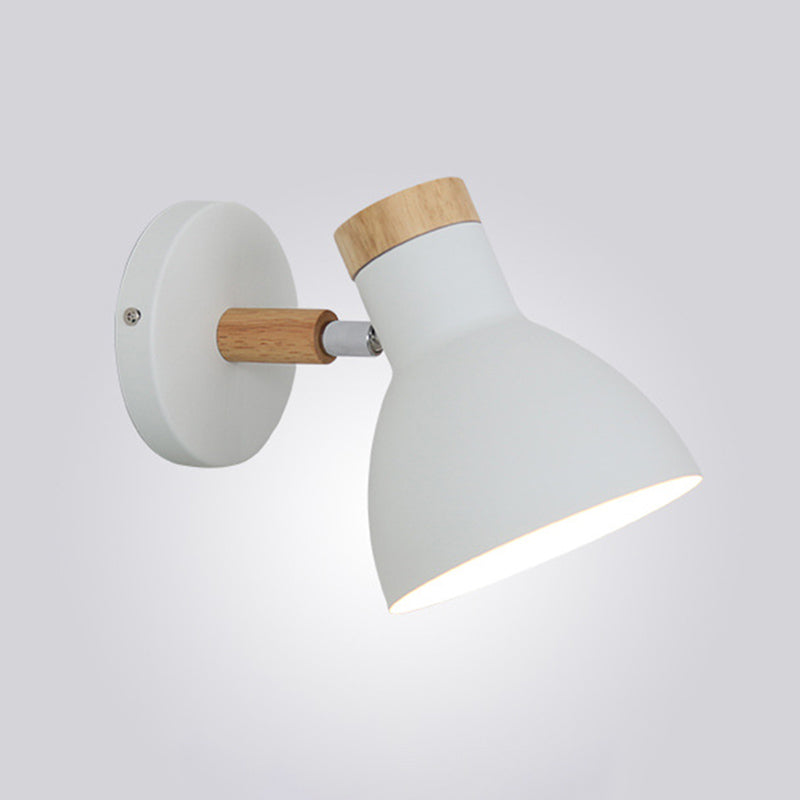 Nordic Minimalist Style Armed Wall Light Sconce Metal 1 Light Sconces