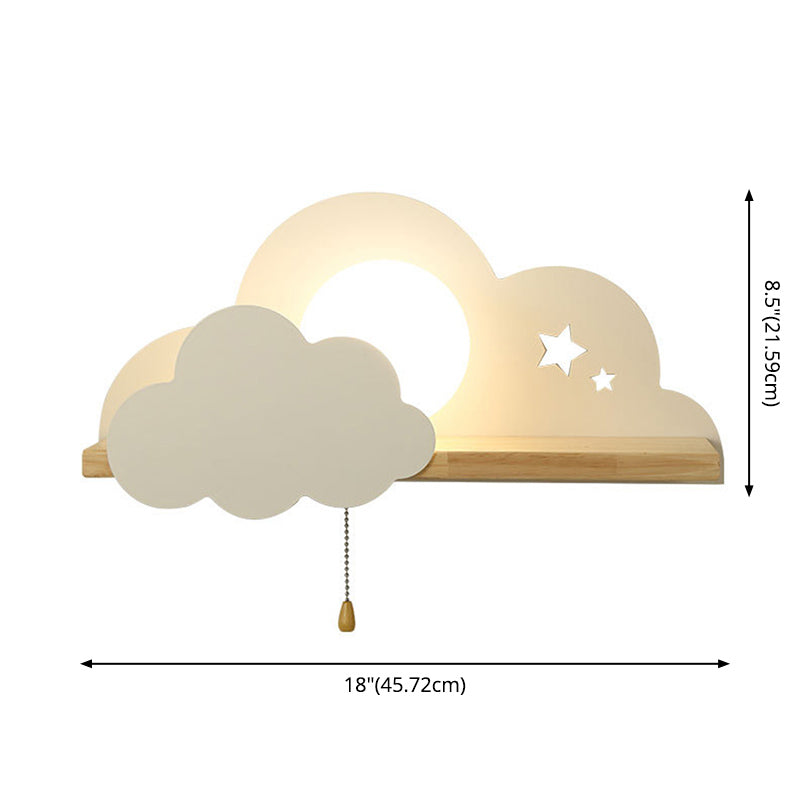 Moderna semplicità nuvola a parete a parete leggera monte muro di lampada per camera da letto