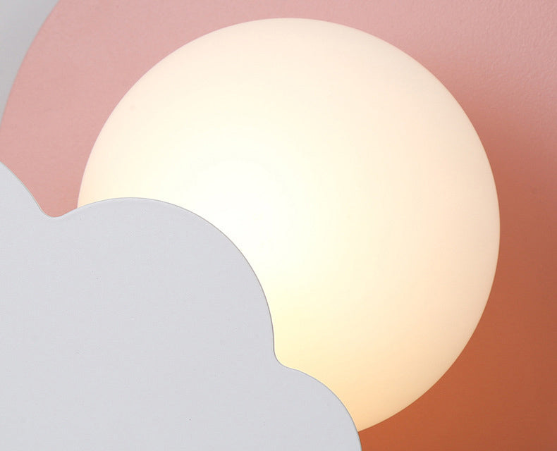 Moderna semplicità nuvola a parete a parete leggera monte muro di lampada per camera da letto