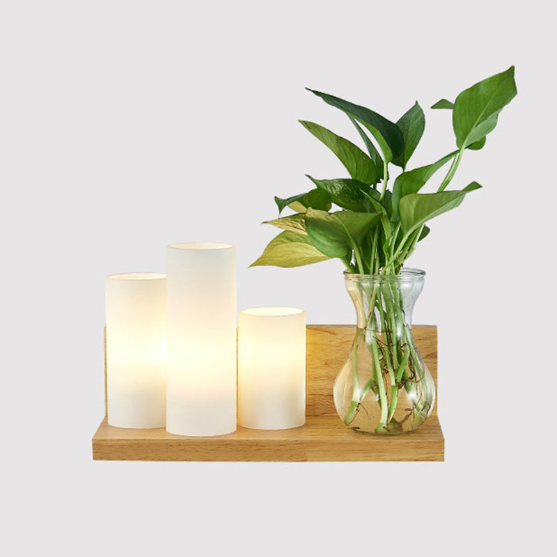 Nordic Creative Style Mur Mur Light Tifce Wood Wall Lampe