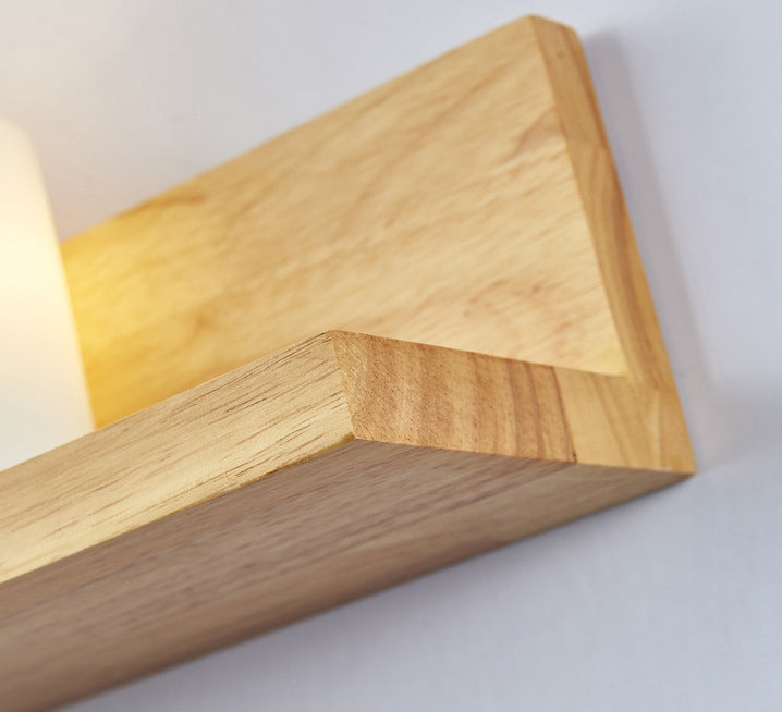Nordic Creative Style Mur Mur Light Tifce Wood Wall Lampe