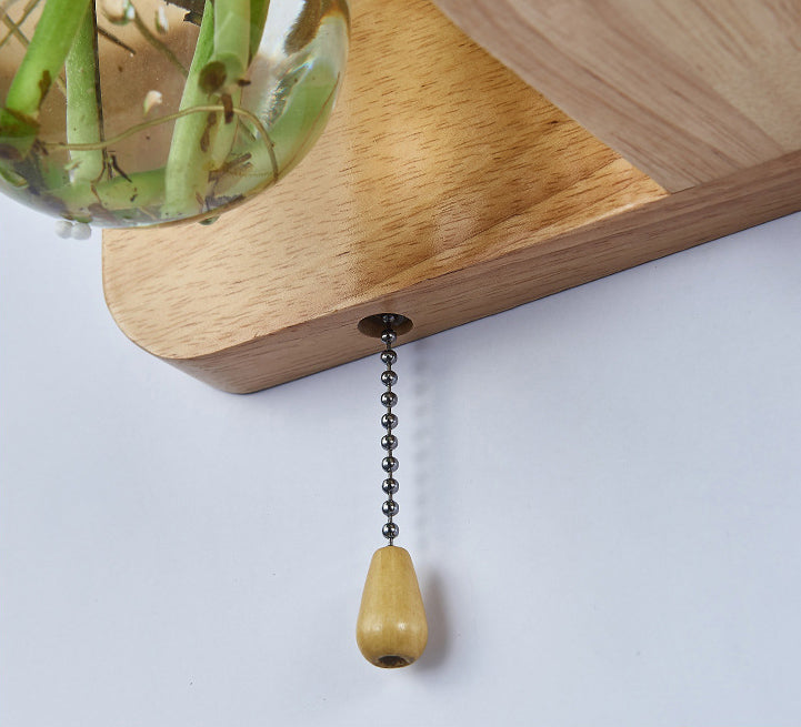 Nordic Creative Style Mur Mur Light Tifce Wood Wall Lampe