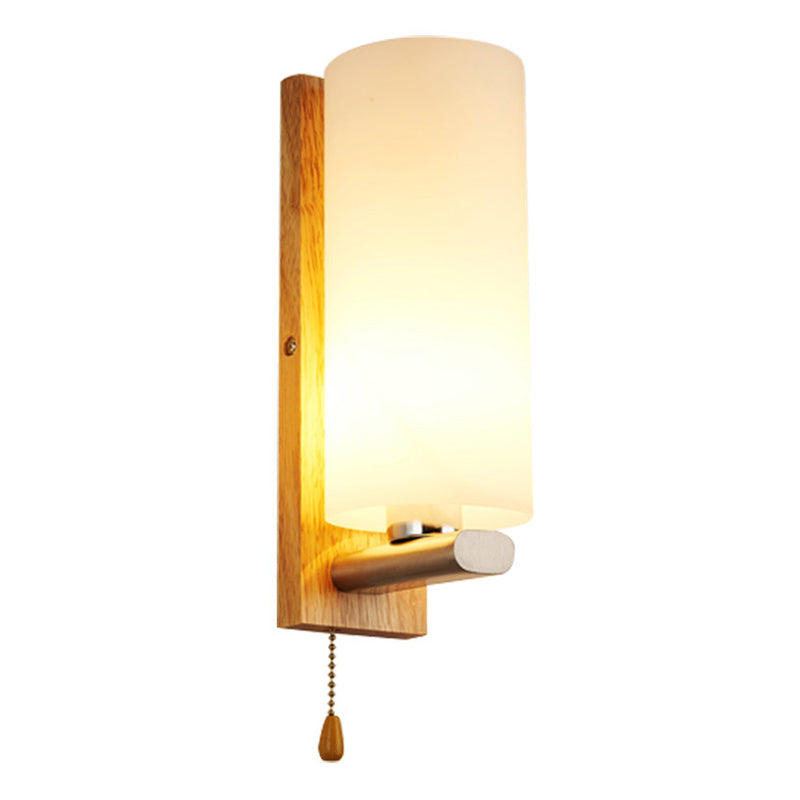 Ultra-modern Cylinder Wall Mount Lighting Glass Wall Mounted Light Fixture for Living Room