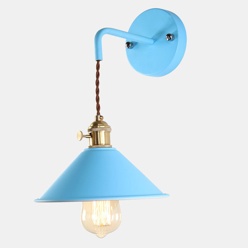 Cone Wall Light Sponce Nordic Minimalist Style Metal 1 Light Sponces