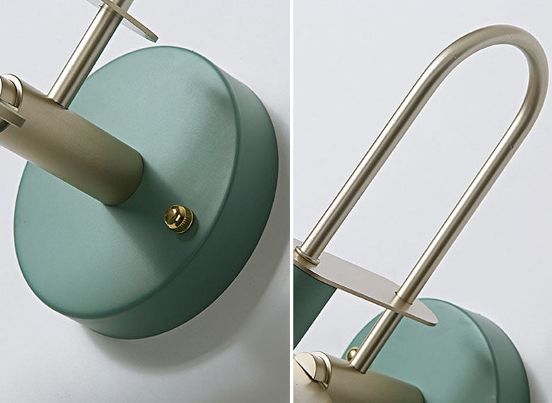 Shaded Wall Light Sconce Nordic Minimalist Style Metal 1 Light Sconces