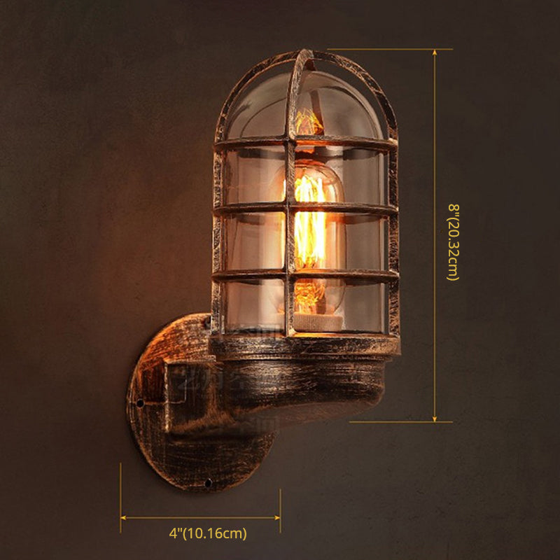 Luz de pared de metal sombreada Diconce American Industrial Style 1 Light Sponces