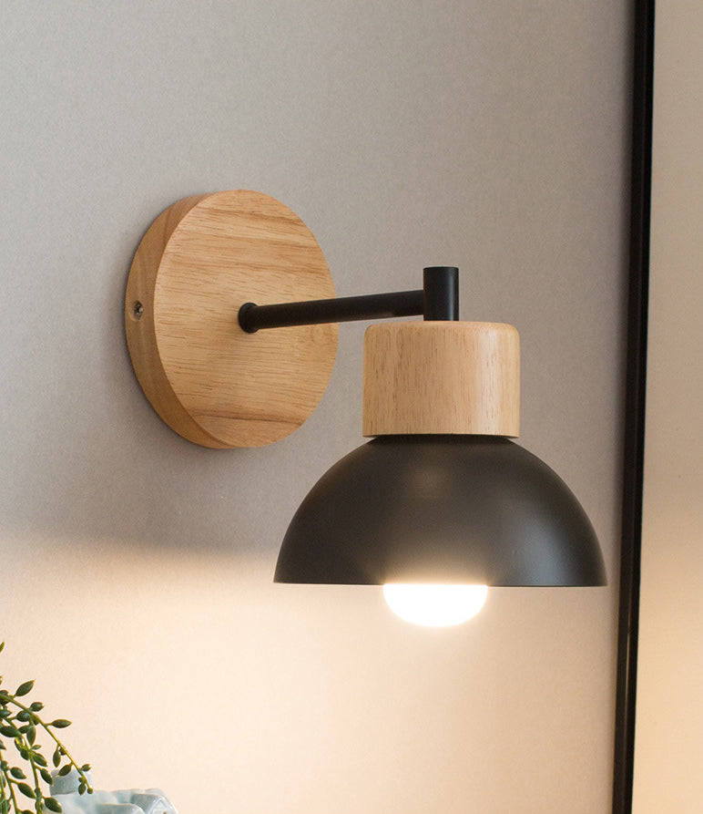 Contemporary Dome Wall Mounted Lights Metal Wall Mounted Lamp for Bedroom