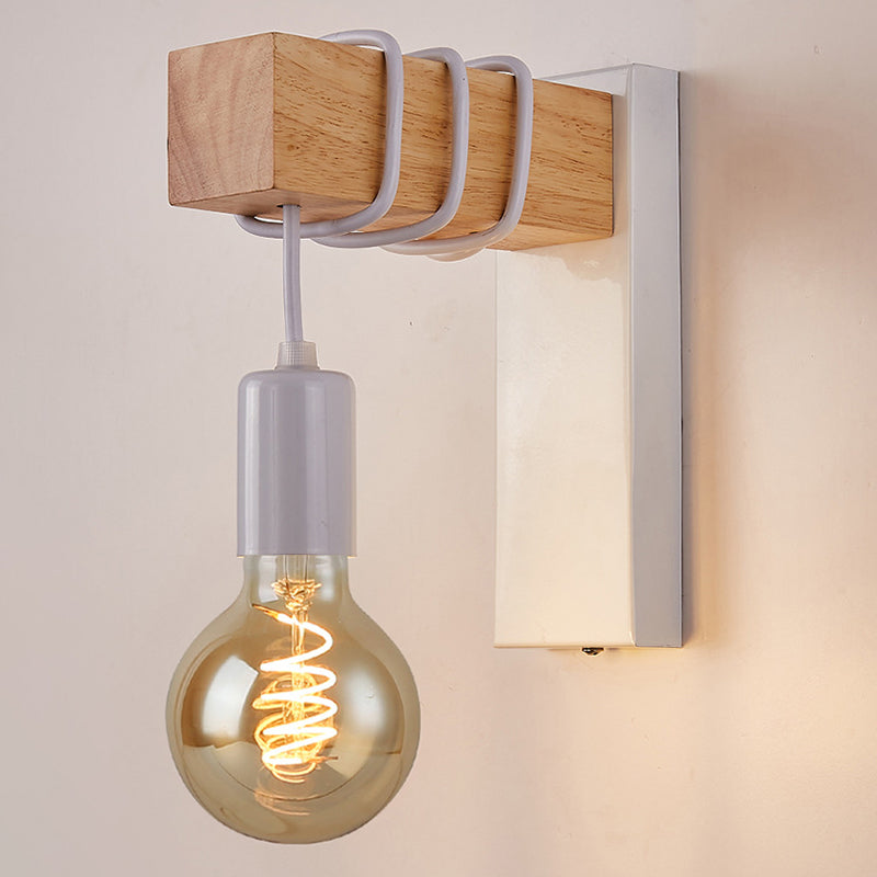 Estilo minimalista retro Diconces de luz de pared regular 1 apliques de metal ligero