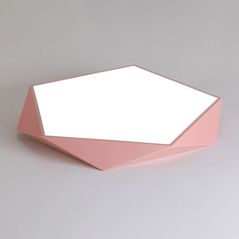 Nordic Macaroon Flush Mount Led Light Creative Geometry Flush Mount Lighting for Bedroom