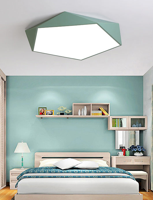 Nordic Macaroon Flush Mount ha condotto la luce creativa Geometria Flush Mount Illuminazione per la camera da letto