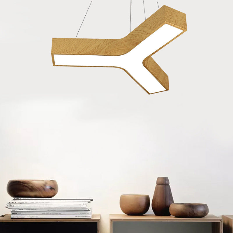 Y-Shaped Down Lighting Pendant Simplicity Style LED Metal Pendant Lighting Fixture