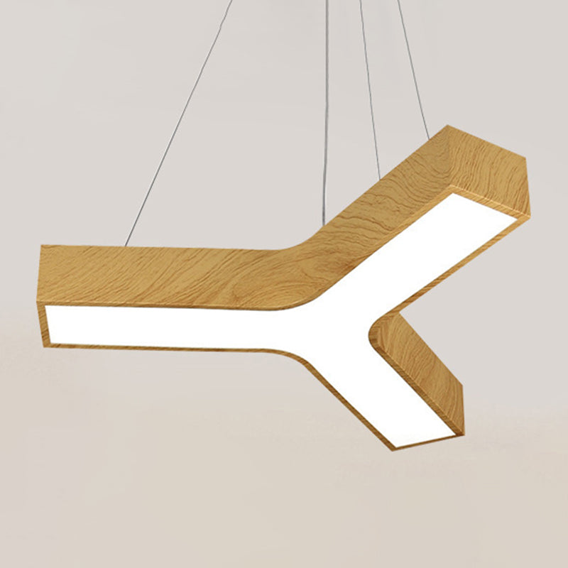 Y-Shaped Down Lighting Pendant Simplicity Style LED Metal Pendant Lighting Fixture