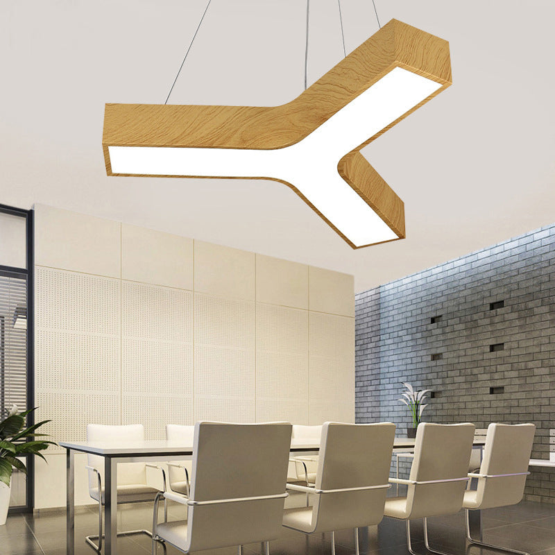 Y-Shaped Down Lighting Pendant Simplicity Style LED Metal Pendant Lighting Fixture