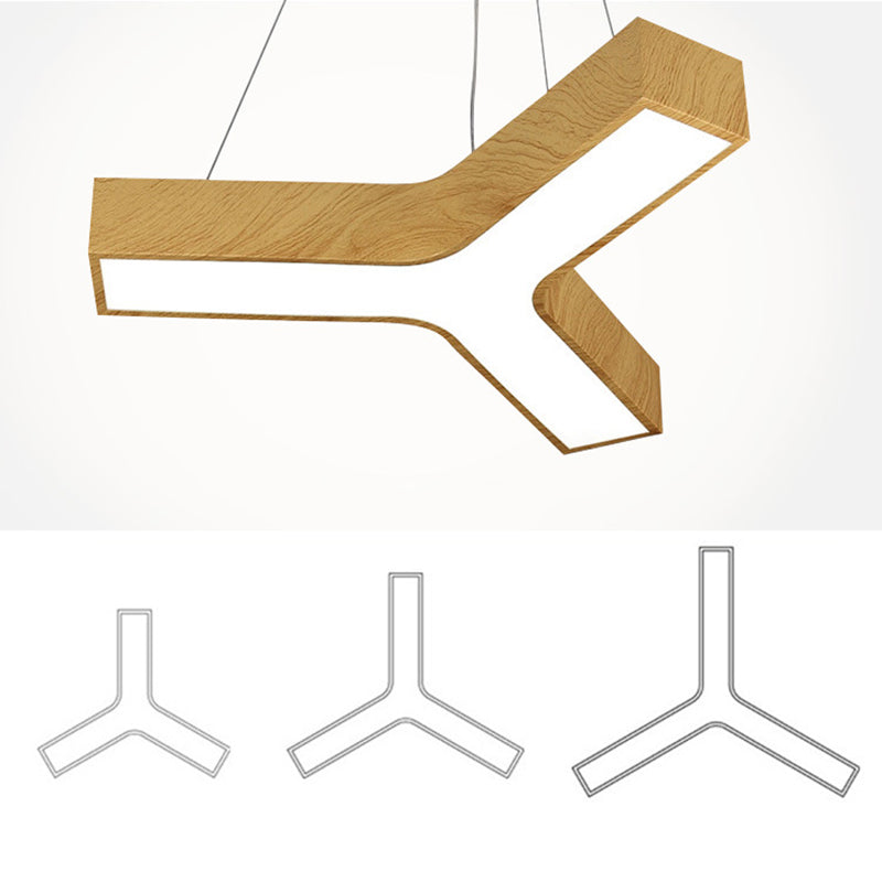 Y-Shaped Down Lighting Pendant Simplicity Style LED Metal Pendant Lighting Fixture