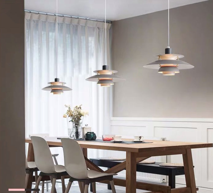 Aluminium nordique multi-couleurs en option en aluminium Light Light 1-Light Minimism Lighting Forwing For Restaurant Cafe Shop