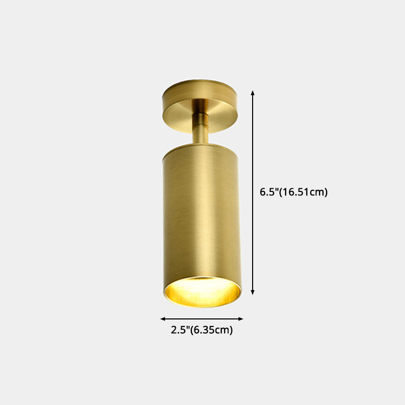 Ultra-modern Cylinder Wall Mount Lighting Metallic Wall Mounted Light Fixture for Living Room