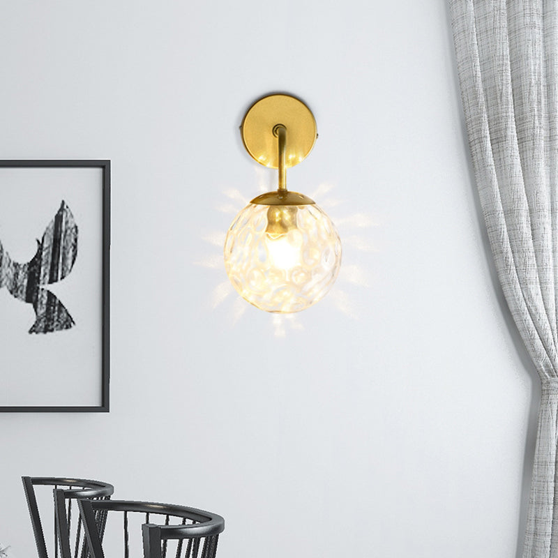 Globe Shade Wall Light Glamp 1 licht Moderne minimalistische stijl SCONCE LICHT VOOR SLAAPKAMER
