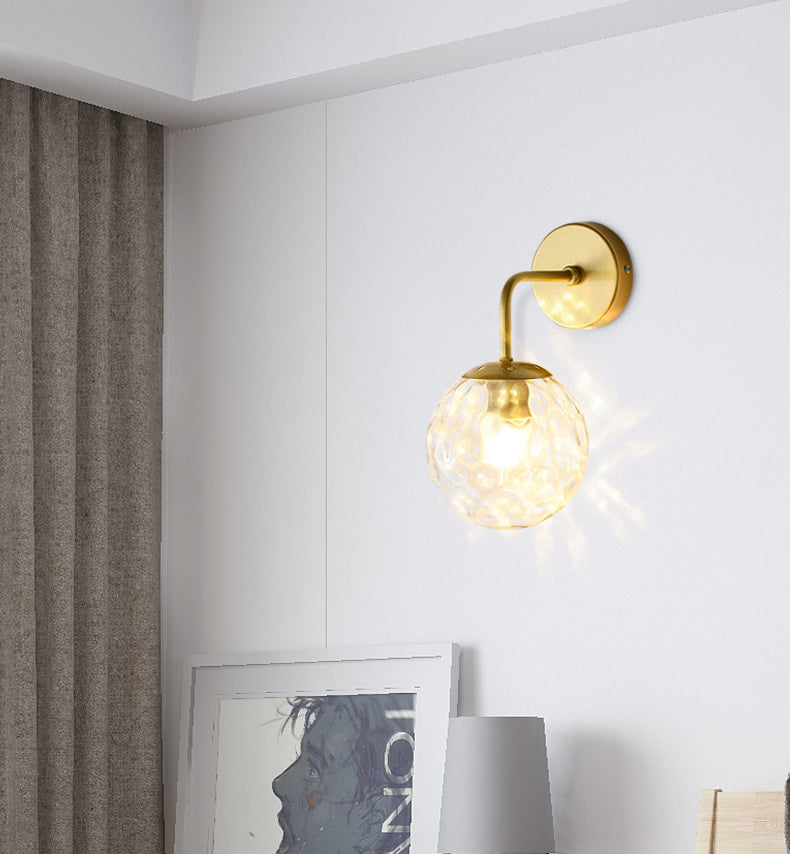 Globe Shade Wall Light Glamp 1 licht Moderne minimalistische stijl SCONCE LICHT VOOR SLAAPKAMER