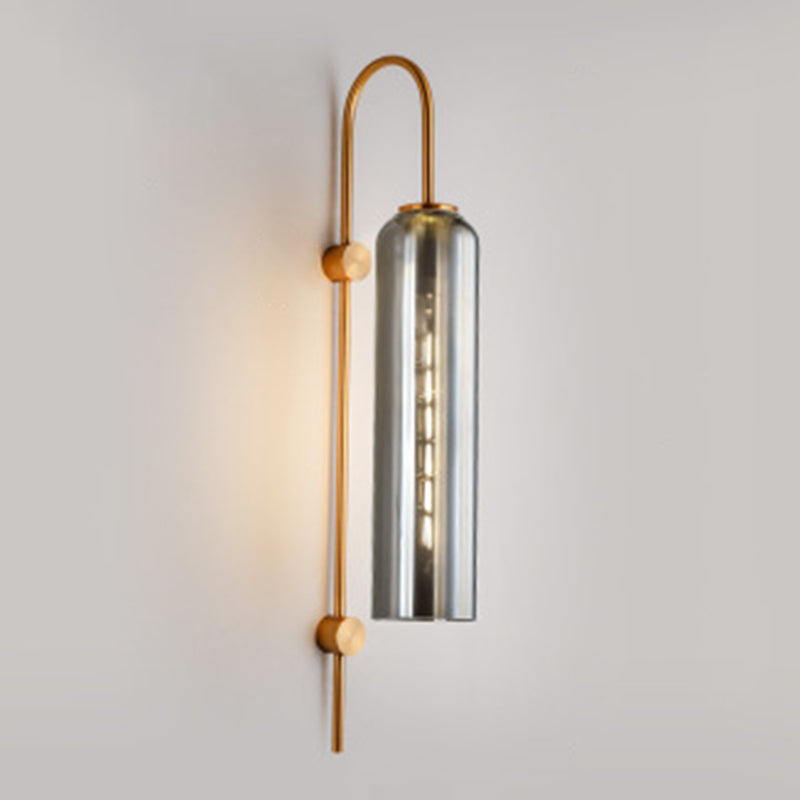 Postmoderne Einfachheit Zylinder Wandleuchte Glaswandleuchten für Schlafzimmer