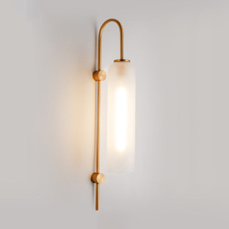 Postmoderne Einfachheit Zylinder Wandleuchte Glaswandleuchten für Schlafzimmer