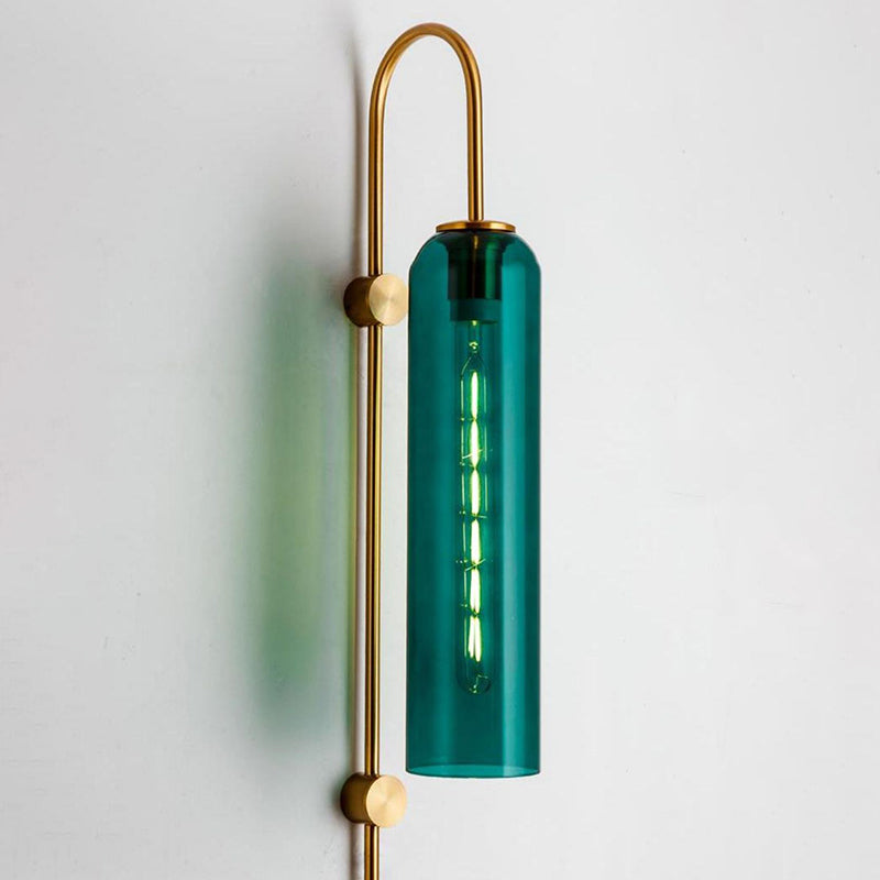 Postmoderne Einfachheit Zylinder Wandleuchte Glaswandleuchten für Schlafzimmer