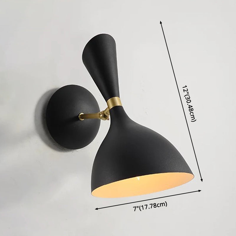 Estilo posmoderno Simplicidad metálica Simplicidad de pared de 11.8 pulgadas Altura Aliñada de iluminación de luz individual con brazo ajustable