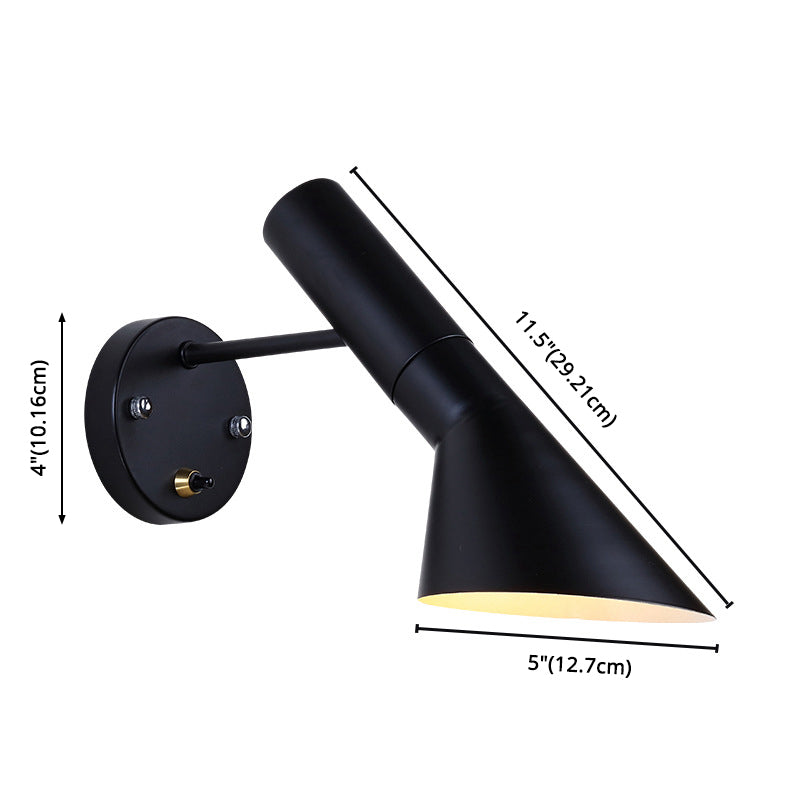 Nordic Simplicity Swing Arm Wall Lights Metallic Sconce Light Fixtures for Bedroom