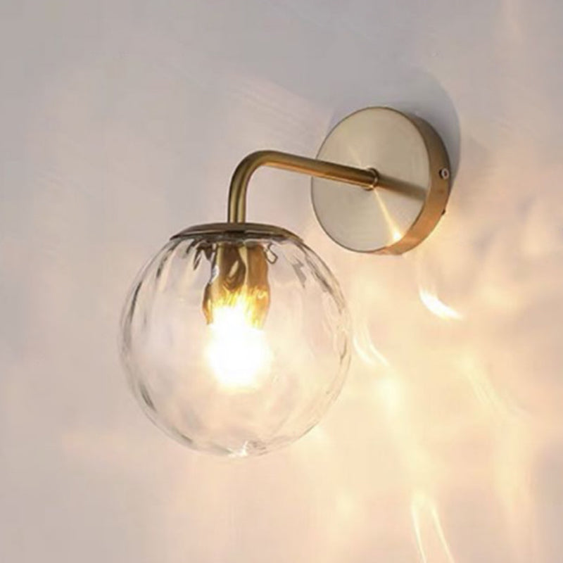 Moderne Simplicity Globe Wandmontierte Leuchtenmontage Glasmontage Leuchte für Wohnzimmer