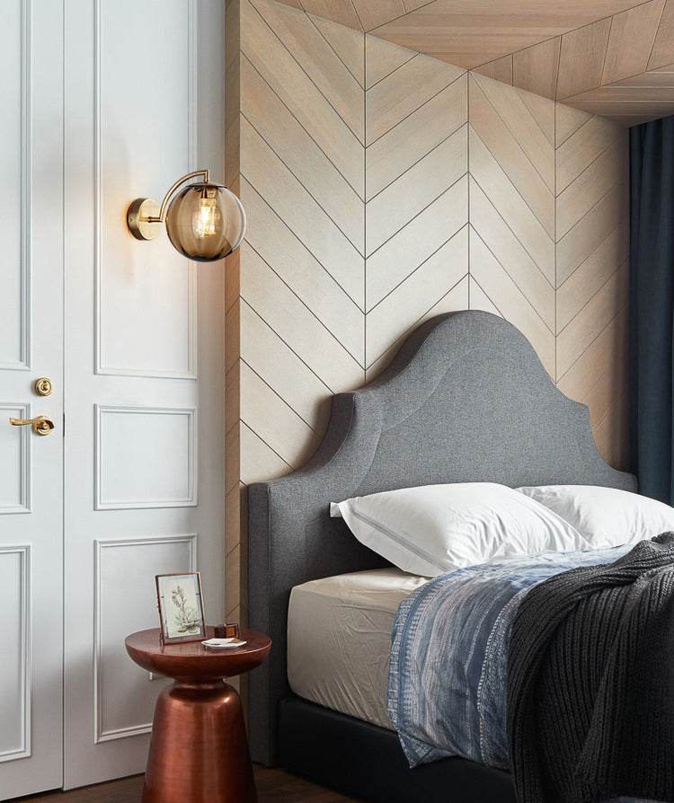 Moderne Simplicity Globe Wandmontierte Leuchtenmontage Glasmontage Leuchte für Wohnzimmer