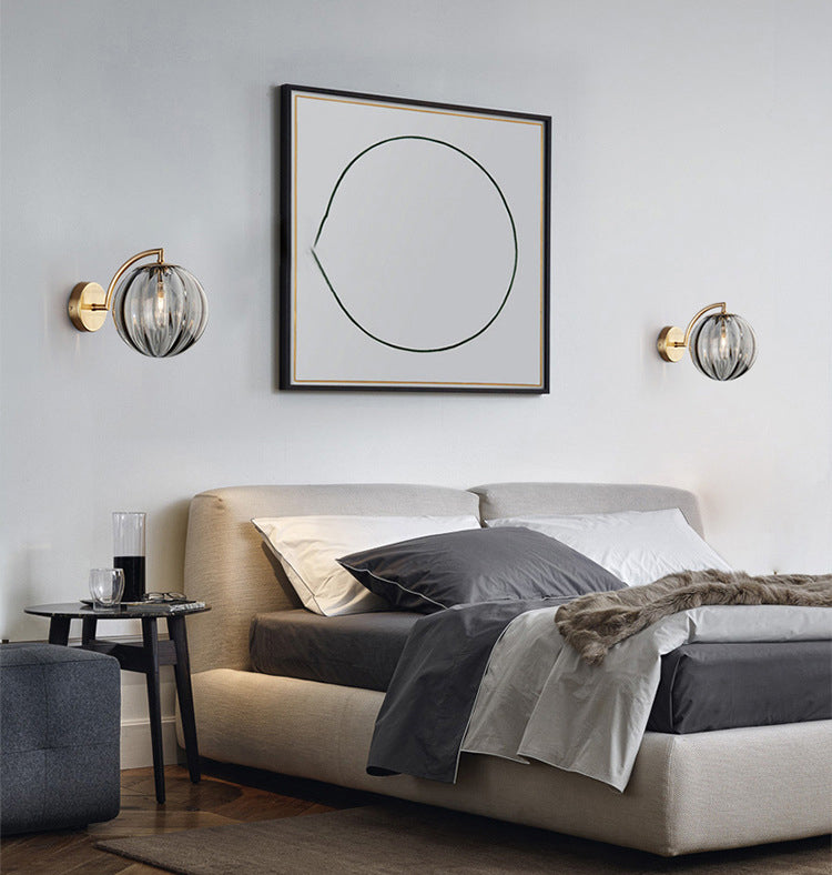 Moderne Simplicity Globe Wandmontierte Leuchtenmontage Glasmontage Leuchte für Wohnzimmer