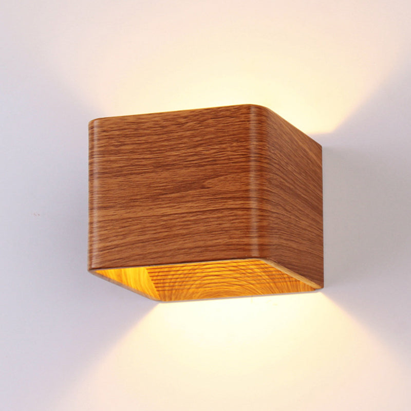 Lámpara montada en la pared cuadrada lámpara de montaje de pared de aluminio moderna para sala de estar