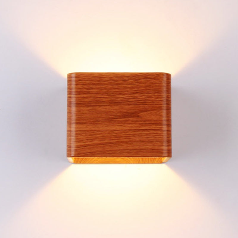 Lámpara montada en la pared cuadrada lámpara de montaje de pared de aluminio moderna para sala de estar