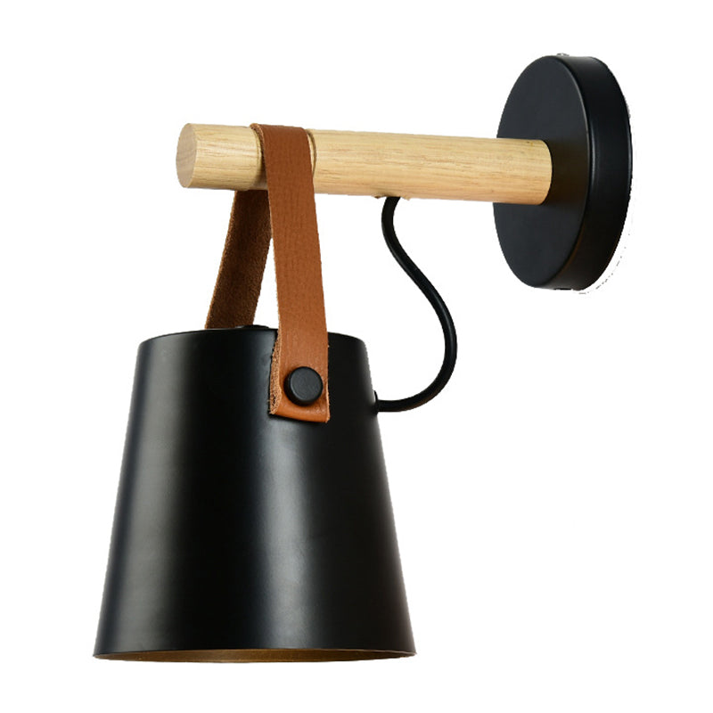 Verjüngte Wandlampen Ultra-moderne Holzwandleuchten mit Gürtel für Schlafzimmer